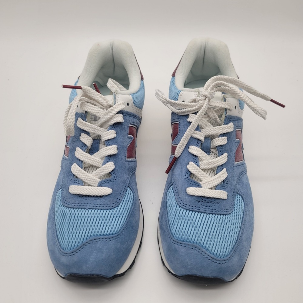 New Balance 574 U574SPR Blue Burgundy Sneakers Shoes NWOB Men's 10 - Picture 9 of 11